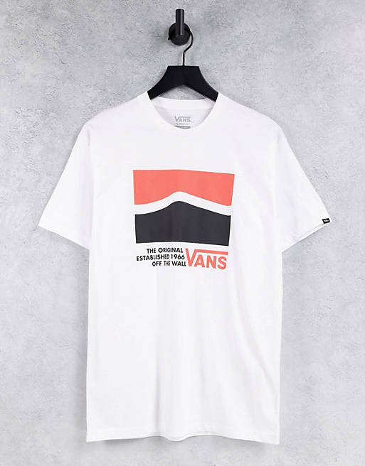 Hombre Tops | Camiseta blanca con cinta lateral Original DNA de Vans - KP70098