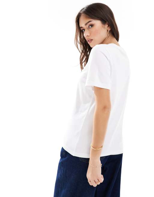 Camiseta blanca con cuello redondo Ultimate de ONLY, 4 de 4