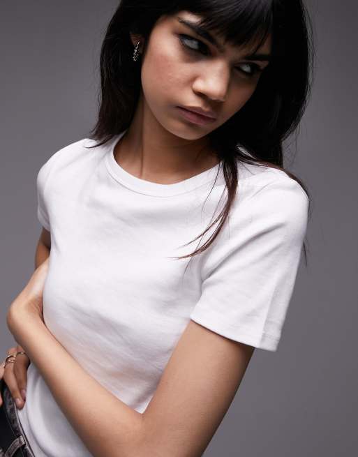 Camiseta blanca con diseño encogido Everyday de Topshop , 3 de 4