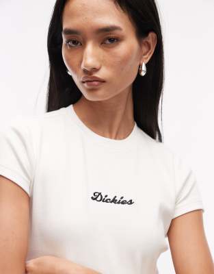Camiseta blanca con diseño encogido Wellsville de Dickies-Blanco