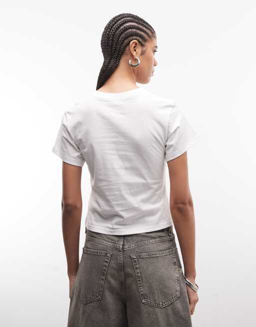 Camiseta blanca con diseño encogido y estampado gráfico de Jordan , 4 de 4