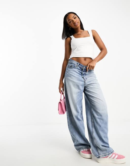 Camiseta blanca con escote cuadrado sin mangas ni costuras de Vero Moda, 2 de 4
