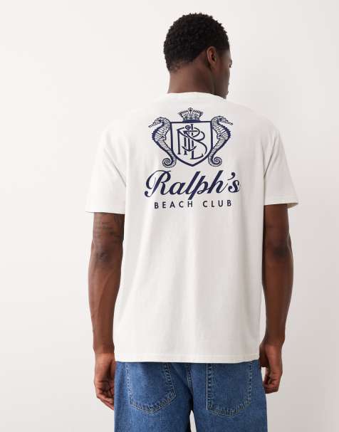 Camiseta blanca con escudo del logo en el pecho de Polo Ralph Lauren - view 1