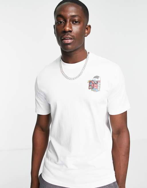 Camiseta blanca con estampado de cajas para de Nike | ASOS