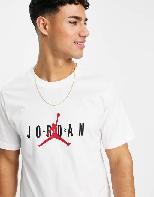 Camiseta blanca con estampado de Jordan Air