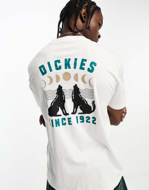 Camiseta blanca con estampado de lobos en la espalda Kerby de Dickies