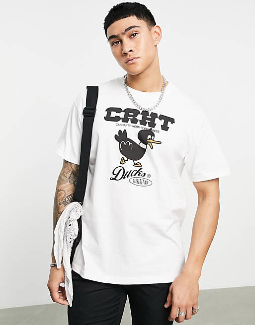 Hombre Other | Camiseta blanca con estampado de patos de Carhartt WIP - ND66757