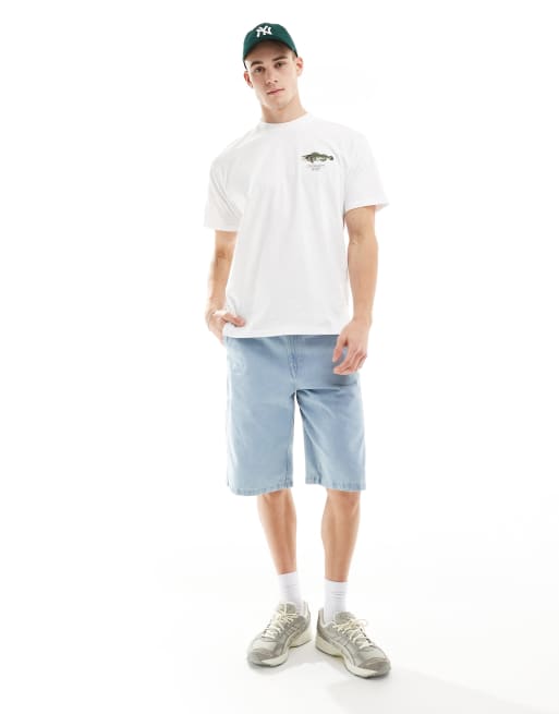 Camiseta blanca con estampado de peces en la espalda de Carhartt WIP, 4 de 4