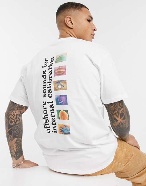 Camiseta blanca con estampado en la espalda Calibrate de Carhartt WIP