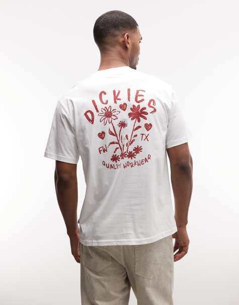 Camiseta blanca con estampado en la espalda Cherry Fork exclusiva en ASOS de Dickies - view 1