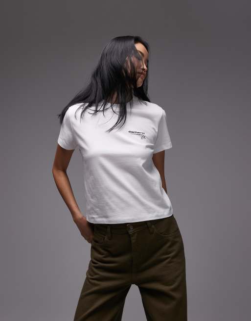 Camiseta blanca con estampado en la espalda Garble de Carhartt WIP, 2 de 4
