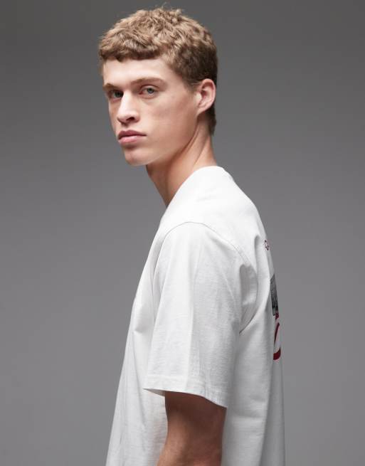 Camiseta blanca con estampado en la espalda Wellsville de Dickies, 4 de 5