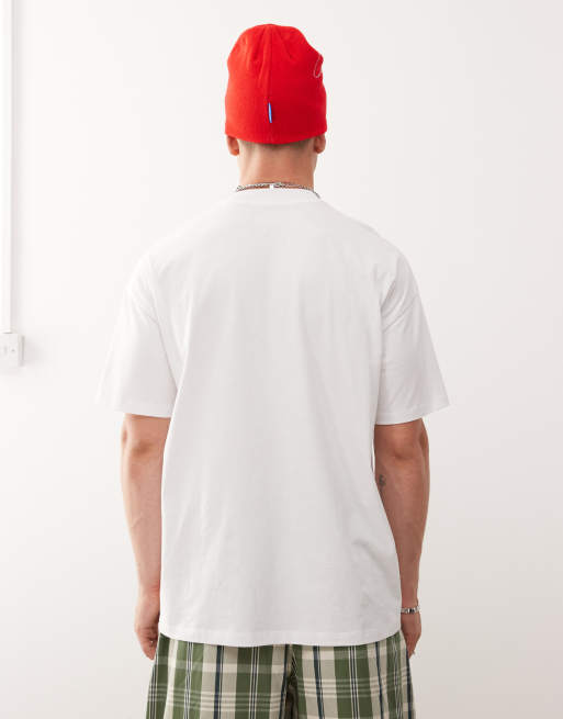 Camiseta blanca con estampado fotográfico de motivos turísticos de COLLUSION, 2 de 5