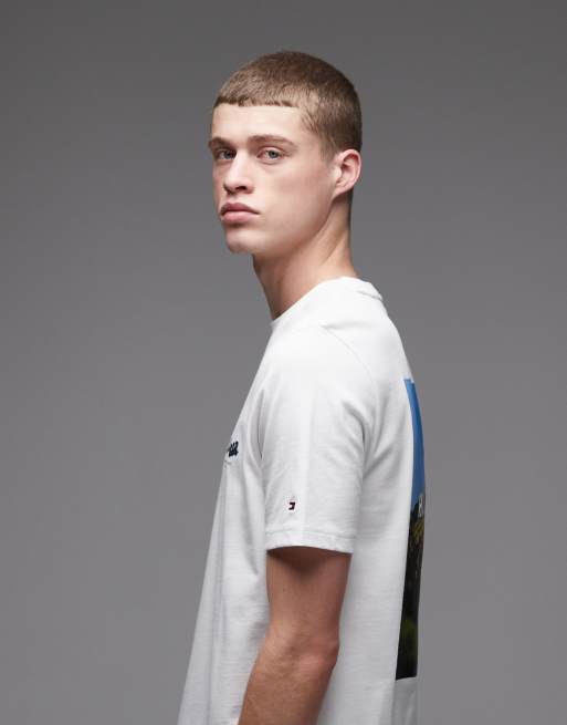 Camiseta blanca con estampado fotográfico de Tommy Hilfiger, 4 de 5