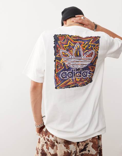 Camiseta blanca con estampado gráfico Archive de adidas Originals - view 1