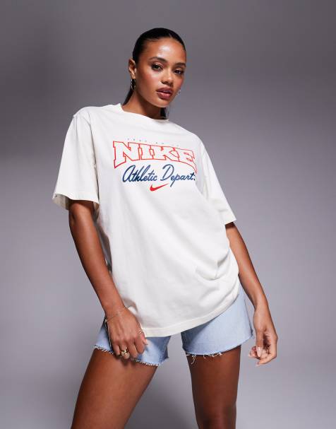 Camiseta blanca con estampado gráfico "Athletic Department" de Nike - view 1