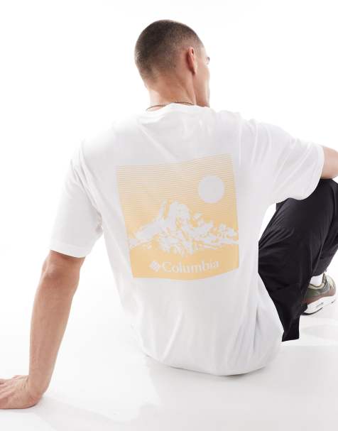 Camiseta blanca con estampado gráfico Butte de Columbia - view 1