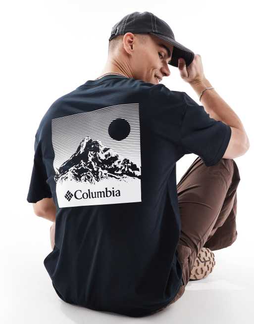 Camiseta blanca con estampado gráfico Butte de Columbia