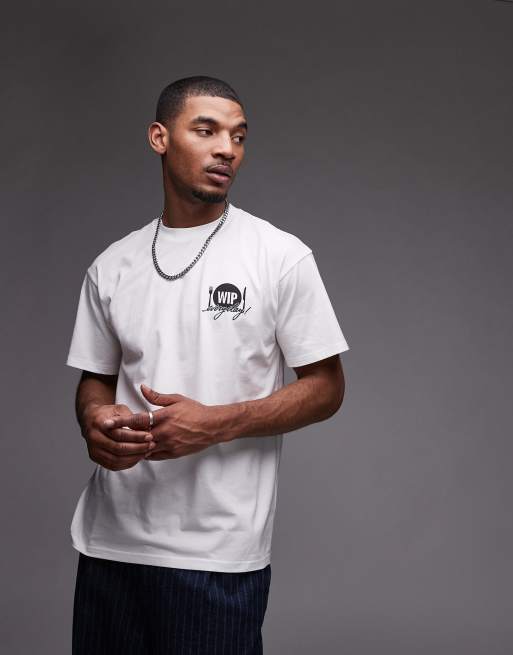Camiseta blanca con estampado gráfico Catalogue de Carhartt WIP, 3 de 4