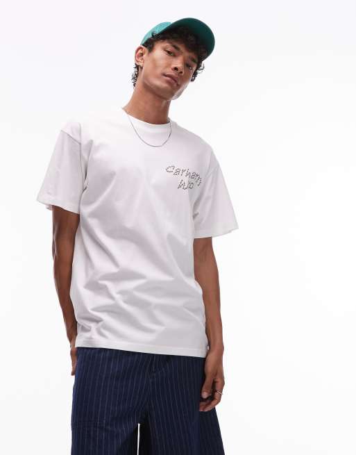 Camiseta blanca con estampado gráfico de girasol de Carhartt WIP, 4 de 4