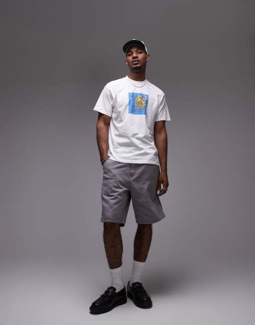 Camiseta blanca con estampado gráfico de mapa antiguo de Carhartt WIP, 2 de 4