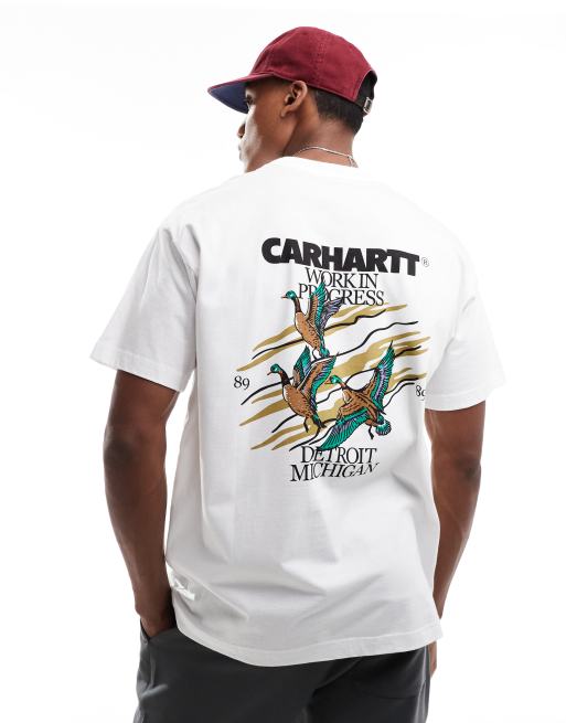 Camiseta blanca con estampado gráfico de patos de Carhartt WIP