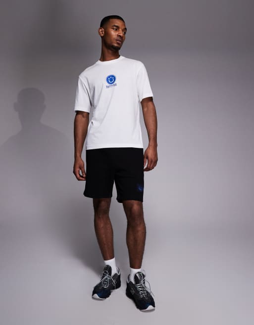 Camiseta blanca con estampado gráfico en el pecho de HUGO Blue, 2 de 5
