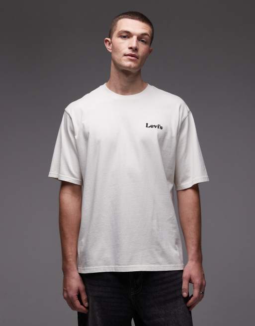 Camiseta blanca con estampado gráfico en la espalda Sunday Series de Levi's, 2 de 5