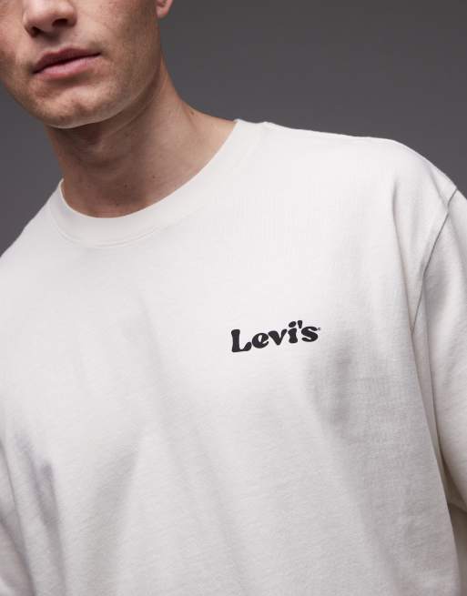 Camiseta blanca con estampado gráfico en la espalda Sunday Series de Levi's, 5 de 5
