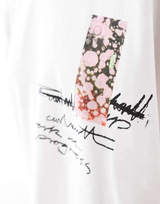 Camiseta blanca con estampado gráfico Immerse de Carhartt WIP, 2 de 4