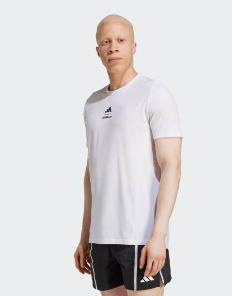 Camiseta blanca con estampado gráfico Les Mills de adidas Performance - view 1