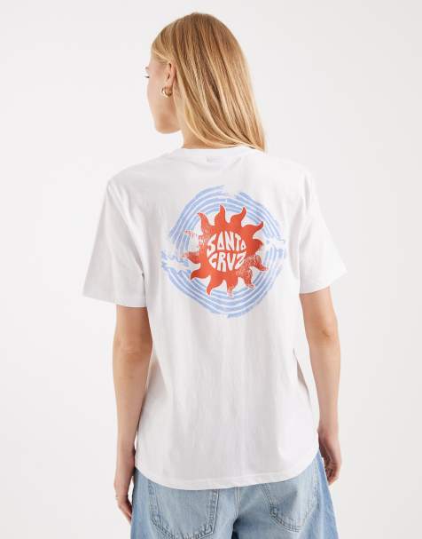 Camiseta blanca con estampado gráfico Sun Daze de Santa Cruz - view 1