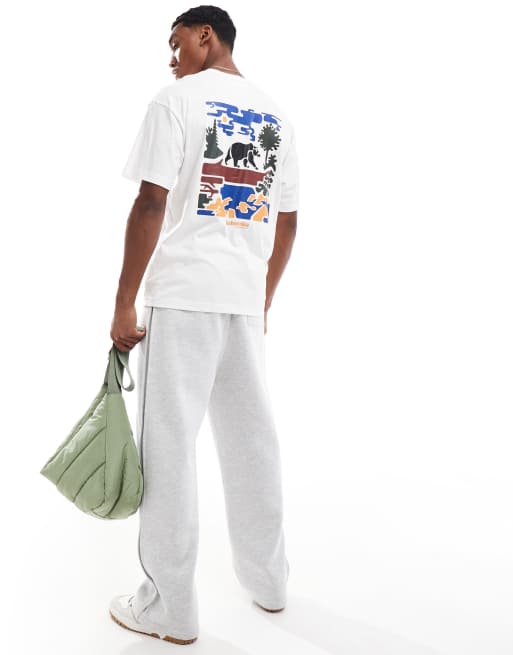 Camiseta blanca con estampado trasero Black Butte de Columbia