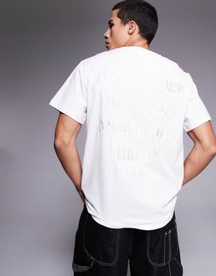 Camiseta blanca con estampado trasero de texto de Sixth June - view 1