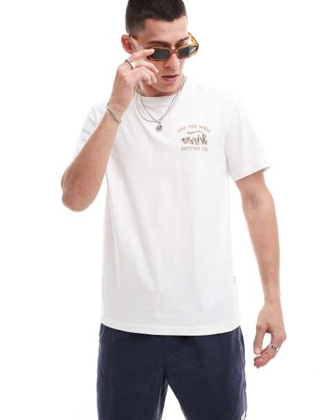 Camiseta blanca con estampado "Worn path" de Rhythm - view 1