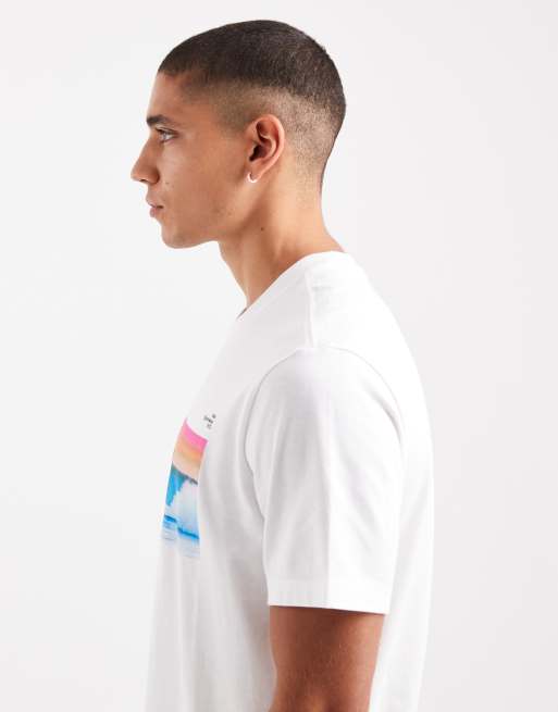 Camiseta blanca con gráfico de ola de Nike, 4 de 5