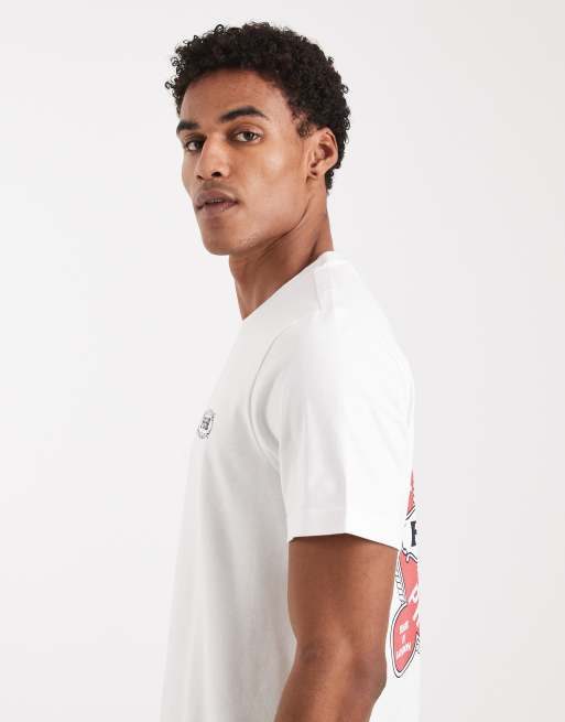 Camiseta blanca con gráfico Hawthorne de Farah, 4 de 5