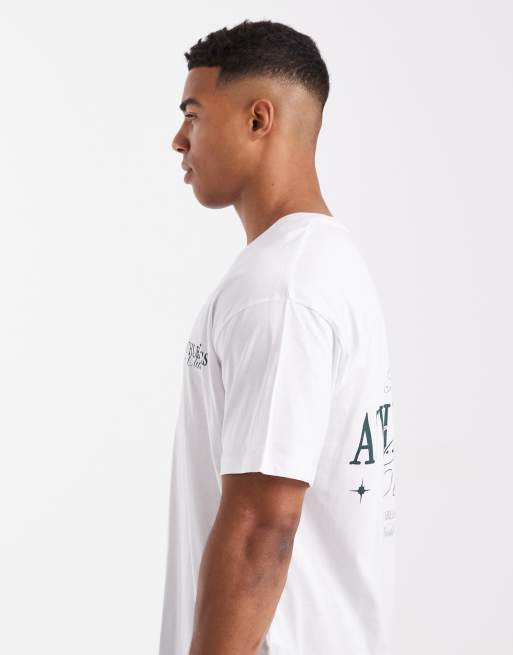 Camiseta blanca con gráfico trasero de JJ Rebel, 4 de 5