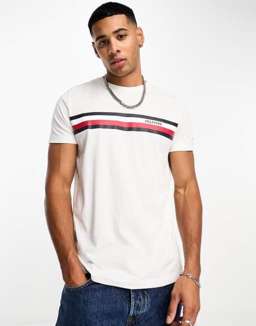 Camiseta blanca tommy hilfiger shop