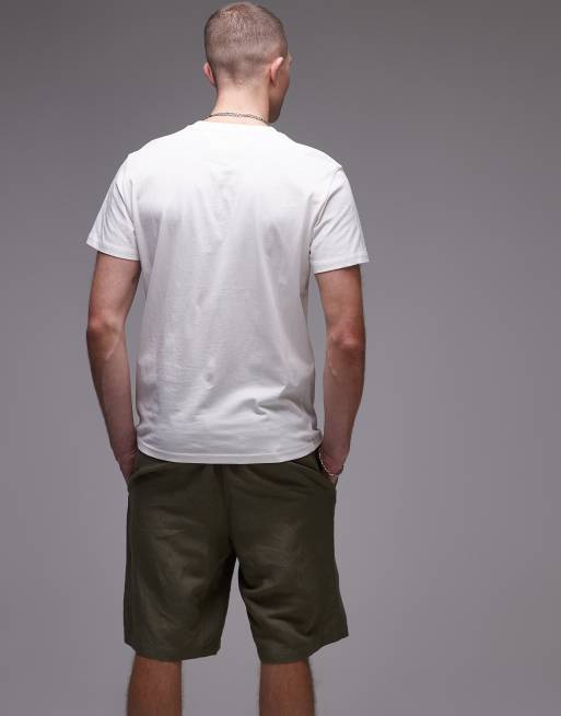 Camiseta blanca con logo apilado de Tommy Jeans, 4 de 4