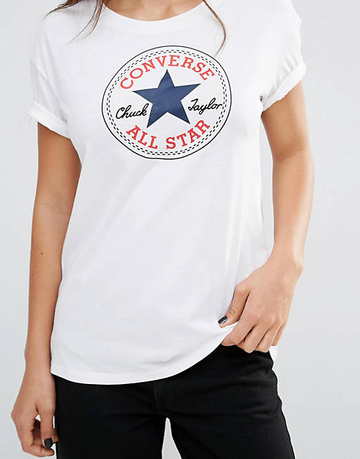 Camiseta blanca con logo clásico de Converse | ASOS
