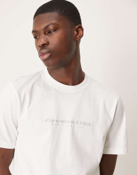Camiseta blanca con logo de Abercrombie & Fitch - view 1