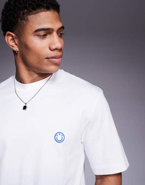 Camiseta blanca con logo de HUGO Blue - view 1