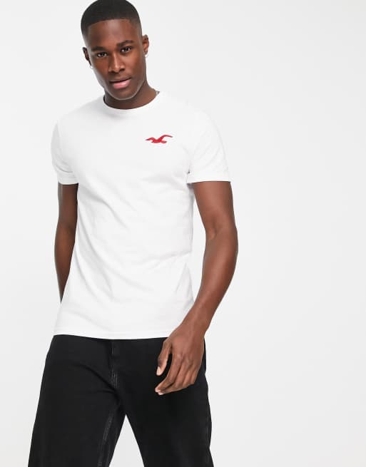 Camiseta sales blanca hollister