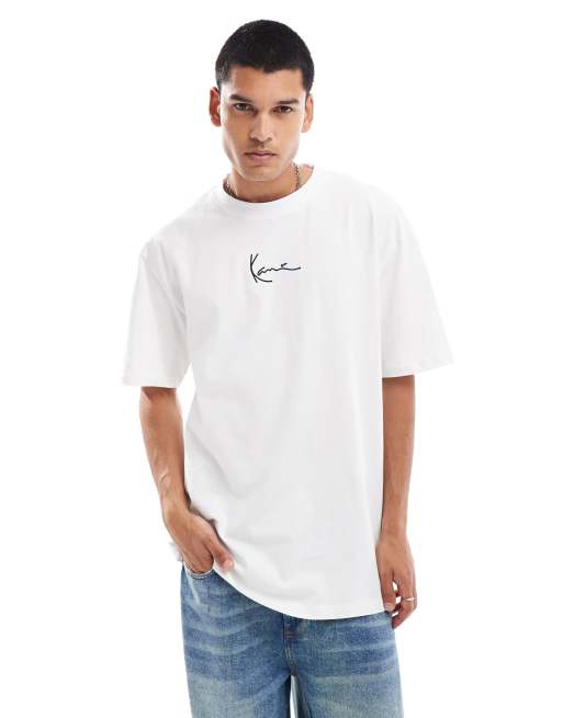 Camiseta blanca con logo de la marca de Karl Kani