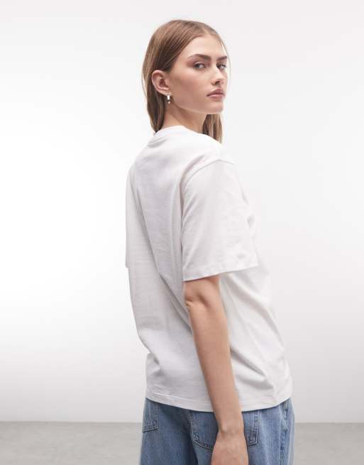Camiseta blanca con logo de texto American de Carhartt WIP, 4 de 4