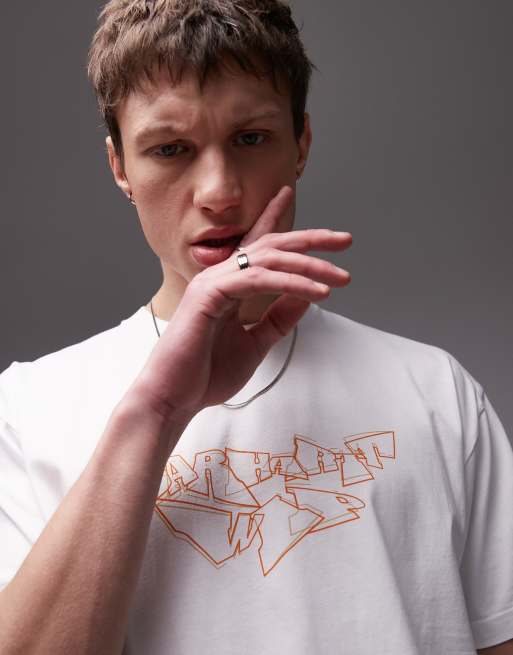Camiseta blanca con logo de texto Screwed Up de Carhartt WIP, 2 de 4