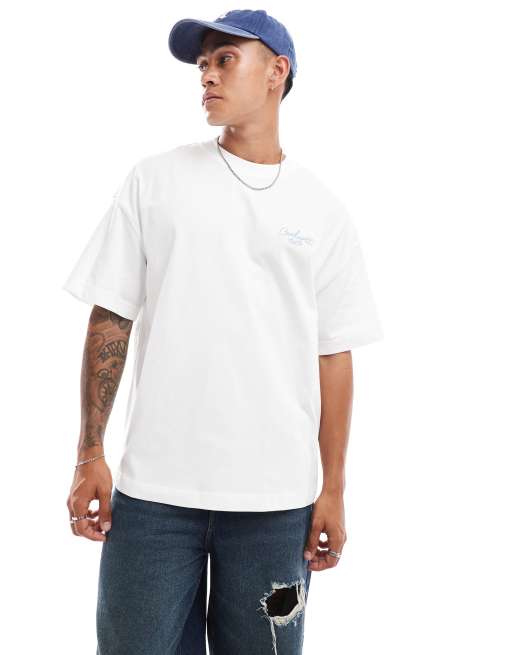 Camiseta blanca con logo de texto Signature de Carhartt WIP