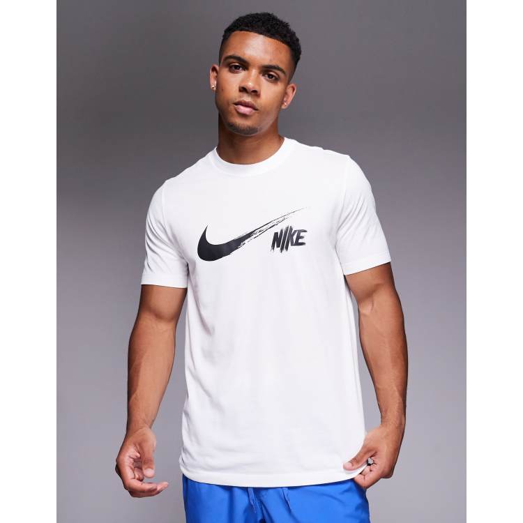 Camiseta Ropa Deportiva Nike En Flores Camiseta Blanca Con Logo