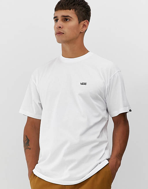 frase Seguir quiero Camiseta blanca con logo en el lado izquierdo del pecho de Vans | ASOS